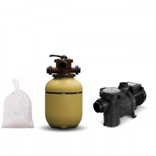 Filtro para Pileta VC-30 + Bomba 1/2 Hp BAS + Carga Marca Vulcano
