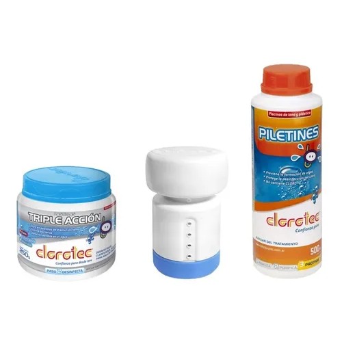 Kit Clorotec Pequeñas Piletas De Lona