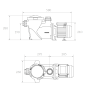 BAP-50 - Bomba autocebante - pileta - 0.5hp - 1/2 hp -