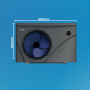 BOMBA DE CALOR INVERTER PARA PILETAS DE 15.000lts A 30.000lts NATACLOR MR. ECO EPN07 CON WIFI 220V 50HZ