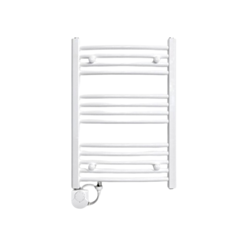Toallero electrico Curvo Blanco "HELICAL71 Electric" con termostato 70CM X 53CM
