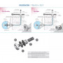 Kit Luces P/ Pileta, 1 Power Led 9w blanca + fuente